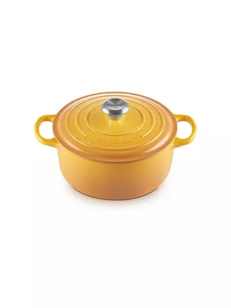 LE CREUSET | Bräter rund SIGNATURE 24cm/4,2l Garnet | gelb