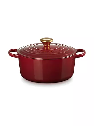 LE CREUSET | Bräter rund SIGNATURE 24cm/4,2l Garnet | dunkelrot