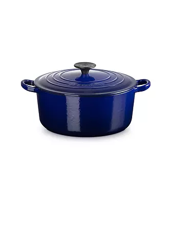 LE CREUSET | Bräter rund TRADITION 24cm Indigo | dunkelblau