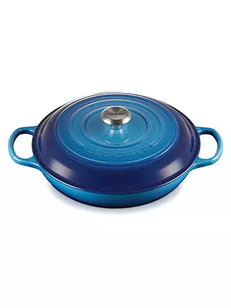 LE CREUSET | Gourmet Profitopf SIGNATURE 30cm/3,2l Garnet | blau