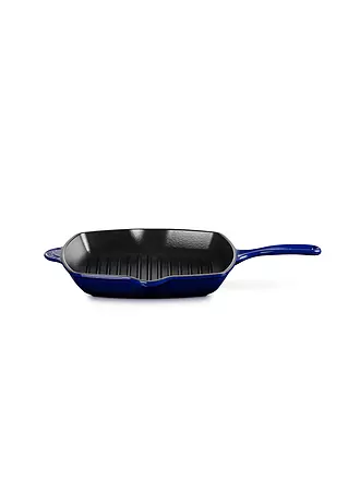 LE CREUSET | Grillpfanne Quadratisch aus Gusseisen 19cm Indigo | dunkelblau