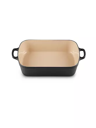 LE CREUSET | Gusseisen-Bratreine eckig 33cm/4,9l SIGNATURE Schwarz | dunkelrot