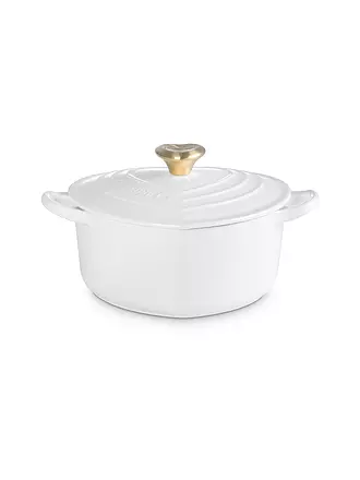 LE CREUSET | Herzbräter mit Herzknopf 20cm/1,9l Kirschrot | weiss