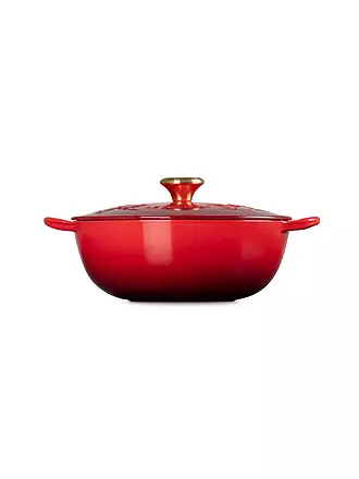 LE CREUSET | Kochtopf mit Deckel 26cm/4,1l  LA MARMITE HOLLY Cotton | rot