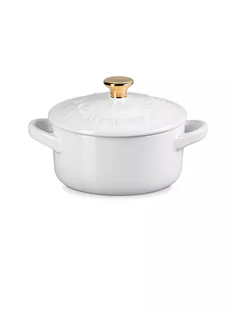 LE CREUSET | Mini Cocotte mit Deckel 10cm HOLLY Artichaut | weiss