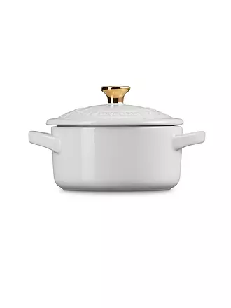 LE CREUSET | Mini Cocotte mit Deckel 10cm HOLLY Artichaut | weiss