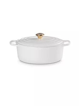 LE CREUSET | Ovaler Bräter aus Gusseisen Signature 31cm White | weiss