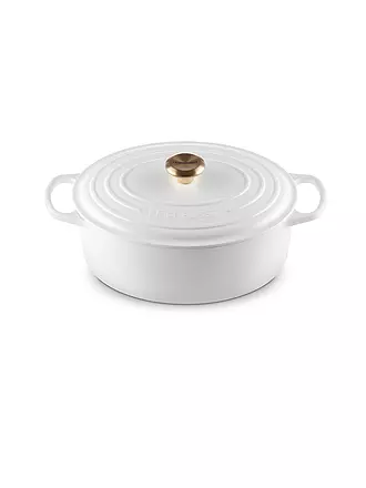 LE CREUSET | Ovaler Bräter aus Gusseisen Signature 31cm White | weiss