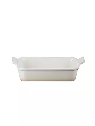 LE CREUSET | Rechteckige Auflaufform Tradition aus Steinzeug 26x19cm Garnet | creme