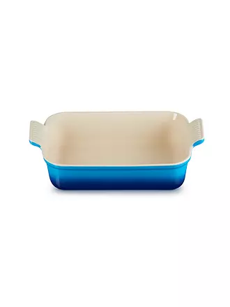 LE CREUSET | Rechteckige Auflaufform Tradition aus Steinzeug 26x19cm Garnet | blau