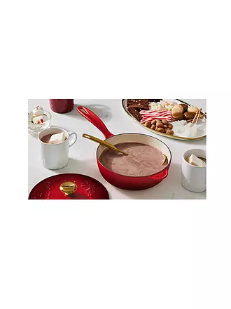 LE CREUSET | Stielkasserolle mit Deckel 21cm HOLLY Cotton | rot