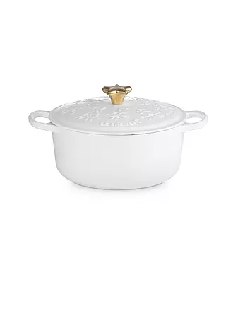 LE CREUSET | Weihnachts Bräter mit Deckel 24cm SIGNATURE Cotton | dunkelgrün