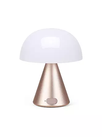 LEXON | LED Lampe MINA M 11cm Light Blue | gold