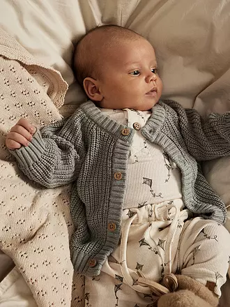 LIL ATELIER | Baby Strickjacke NBNEMLEN | grau