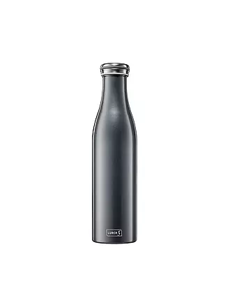 LURCH | Isolierflasche - Thermosflasche Edelstahl 0,75l Fresh-Green | grau