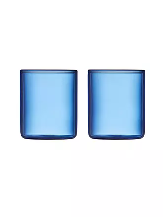 LYNG BY GLAS | Schnapsglas 2er Set TORINO 6cl Blau | hellgrün