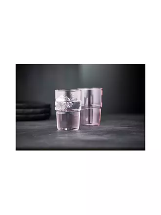 LYNG BY GLAS | Trinkglas 2er Set TORINO 40 cl Gruen | rosa