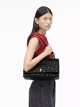 MARC JACOBS | Ledertasche - Schultertasche THE LARGE DUAL BAG STARS | schwarz