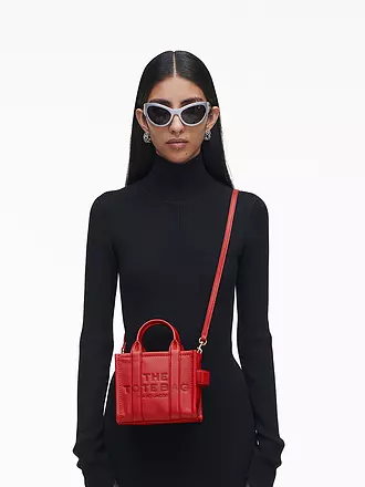 MARC JACOBS | Ledertasche - Tote Bag THE MINI TOTE | rot