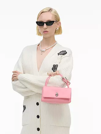 MARC JACOBS | Ledertasche - Umhängetasche THE MINI DUAL BAG | rosa