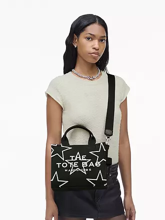 MARC JACOBS | Tasche - Tote Bag THE SMALL TOTE CANVAS STARS | schwarz