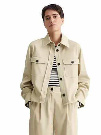 MARC O'POLO | Jacke in Lederoptik | beige