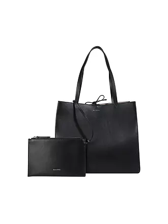 MARC O'POLO | Ledertasche - Shopper Large | schwarz