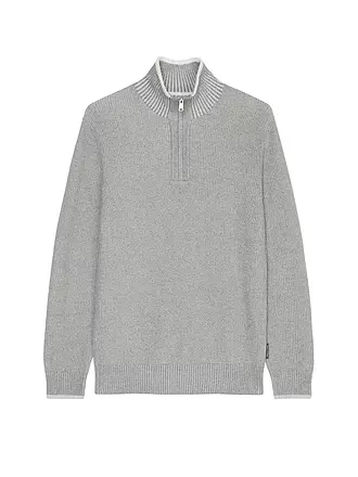 MARC O'POLO | Troyer Pullover | grau