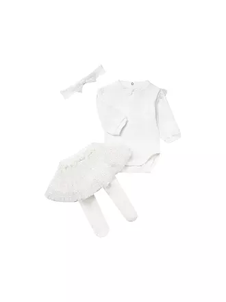 MAYORAL | Baby Set Stirnband, Body, Rock 3-teilig | creme