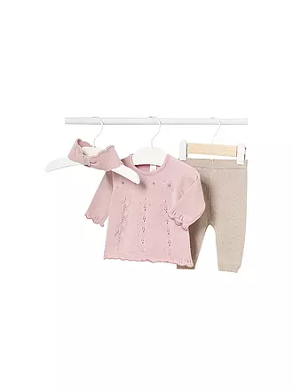 MAYORAL | Baby Set Stirnband, Pullover, Hose 3-teilg | rosa