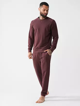 MEY | Loungewear Sweatshirt FELPA STRETCH fumare | braun