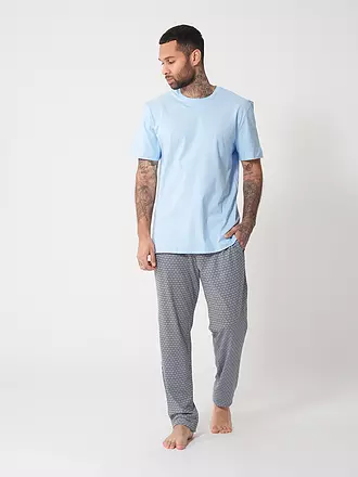 MEY | Pyjama T-Shirt | hellblau