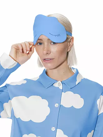 MEY | Schlafmaske CLOUDS blue silk | hellblau