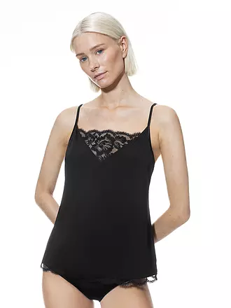 MEY | Top - Unterhemd CAMISOLE POETRY VOGUE blossom | schwarz