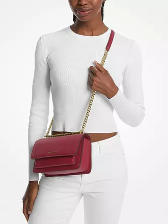 MICHAEL KORS | Ledertasche - Mini Bag CLAIRE | dunkelrot