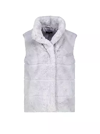 MONARI | Gilet in Felloptik | grau