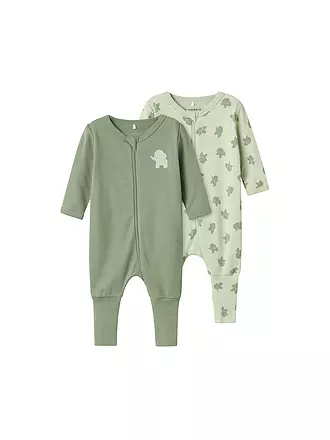 NAME IT | Baby Schlafanzug NBMNIGHTSUIT 2er Pkg. | hellgrün