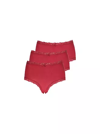 NINA VON C | Slips 3er Pkg. red berrie | schwarz