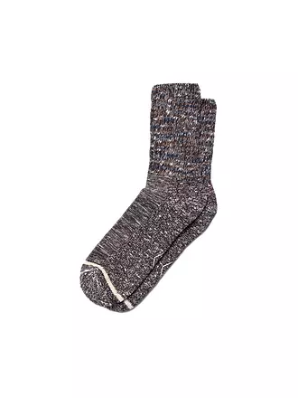 NUDIE JEANS | Socken brown melange | blau