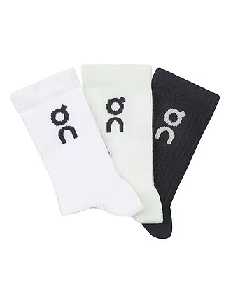 ON | Socken LOGO SOCK 3-er Pkg midnight lima | weiss