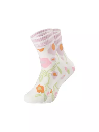 OOLEY | Socken DALHIA FLORAL ocean breeze | creme