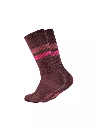 OOLEY | Socken ELECTRA LUNGO black sky | dunkelrot