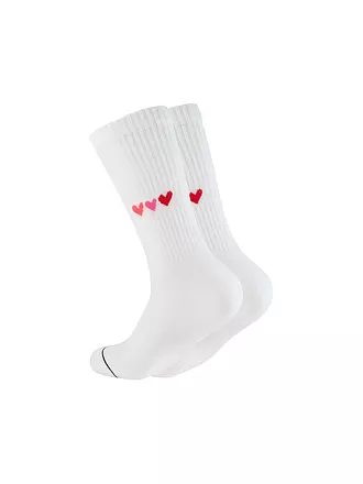 OOLEY | Socken ICON  LOVE AND PEACE weiss | weiss