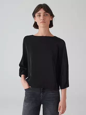 OPUS | Blusenshirt FLIXI | schwarz