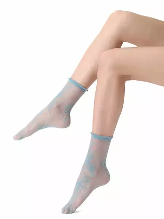 OROBLU | Feinstrumpfsocken 30 DEN cosmetic 4 | hellblau