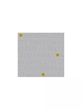 PAPER-PRODUCTS | Weihnachts Lunch-Servietten 33x33cm CHR.LETTERS.REL Gold | silber