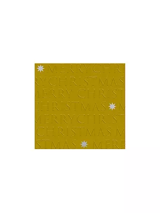 PAPER-PRODUCTS | Weihnachts Lunch-Servietten 33x33cm CHR.LETTERS.REL Green | gold