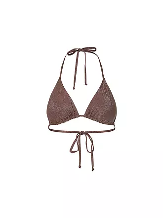 PIECES | Bikini Oberteil PCLAOMI | braun