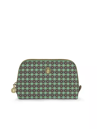 PIP STUDIO | Kosmetiktasche TRIANGLE COBY Small 15x12x6cm Clover Green | dunkelblau