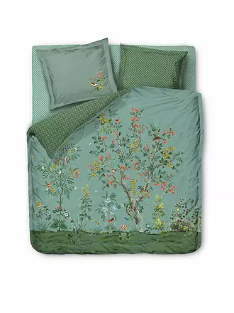 PIP STUDIO | Perkal Bettwäsche Wild and Tree 2x 70x90cm / 200x200cm | mint